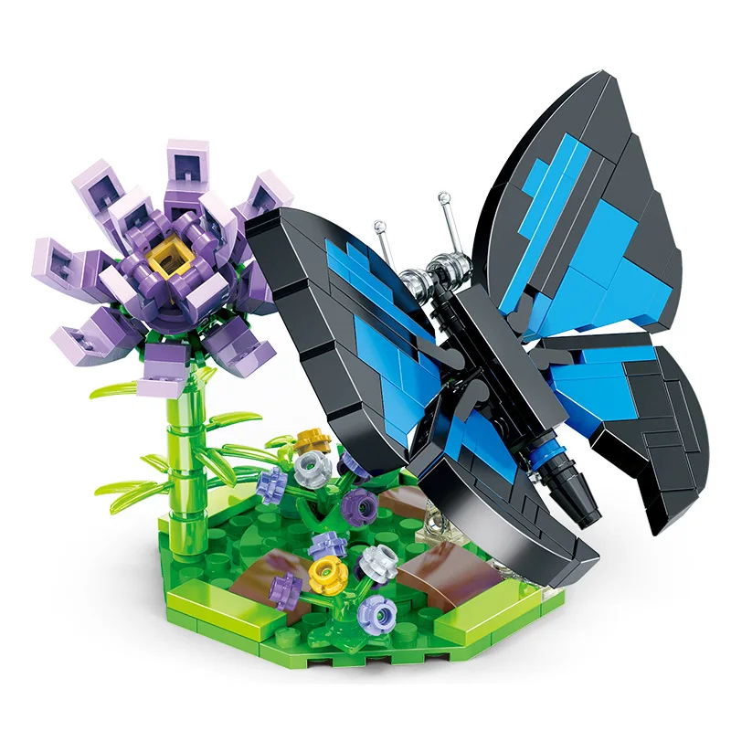 JKC7647 Mini Butterfly Modular Puzzle Bausteine Kinderspielzeug