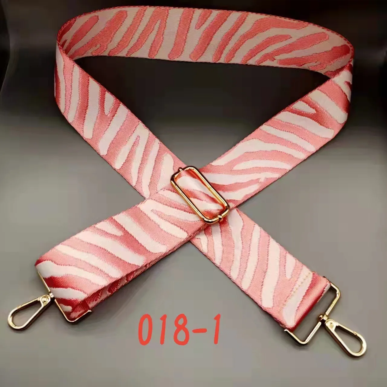 5Cm Colorful Zebra Print Wallet Accessories Bag Chain Replacement Wallet Shoulder Strap Crossbody Strap