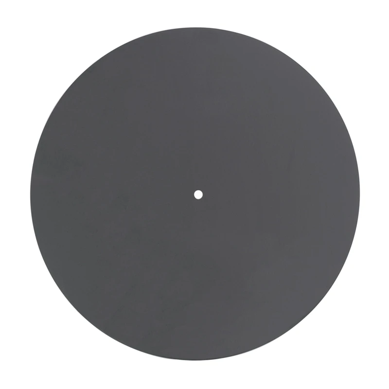 Acrylic Turntable Mat Reduce Static Dust Noise Replacement Record Platter Slipmat for 12 Inch Record Player Black