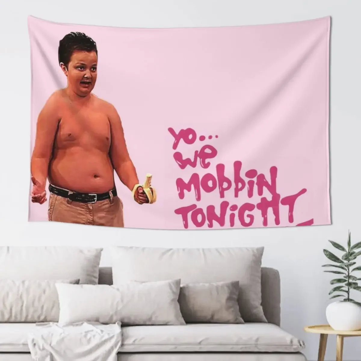 Gibby Mobbin Or What?.. Yo... We Mobbin Tonight Or What ? Tapestry Decor For Bedroom Room Aesthetic Decor Bedroom Deco Tapestry