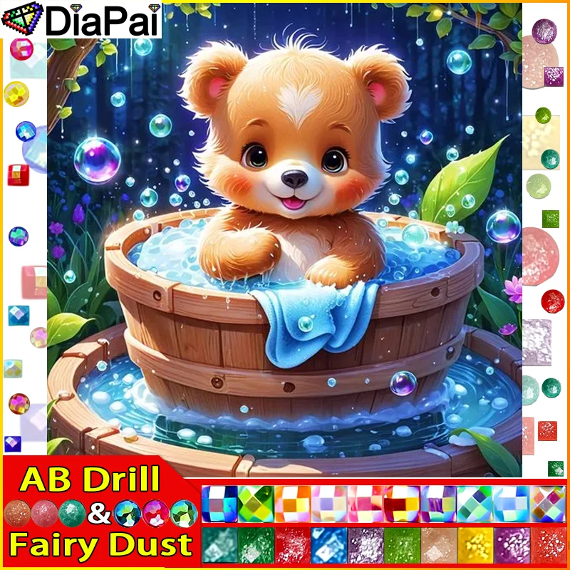 DIAPAI Fairy Dust AB Diamond Painting Full Square/Round Diamond