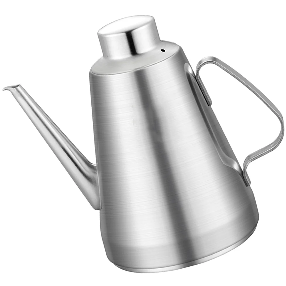 

Oil Container Stainless Steel Oil Dispenser Sauce Bottle Vinegar Jug with Handle Filter Kitchen Essentials Multi-Functional