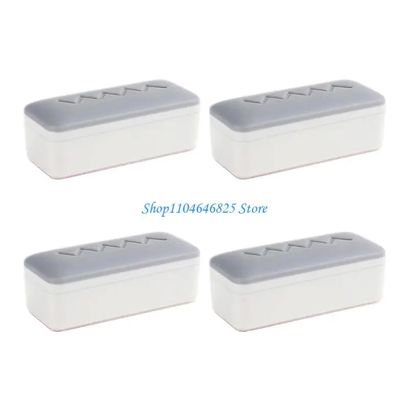 

MultiUse Toilet Pad Set Of 4 Plastic NonSlip Toilet Grippers Selfadhesive Toilet Bumpers for Bathroom