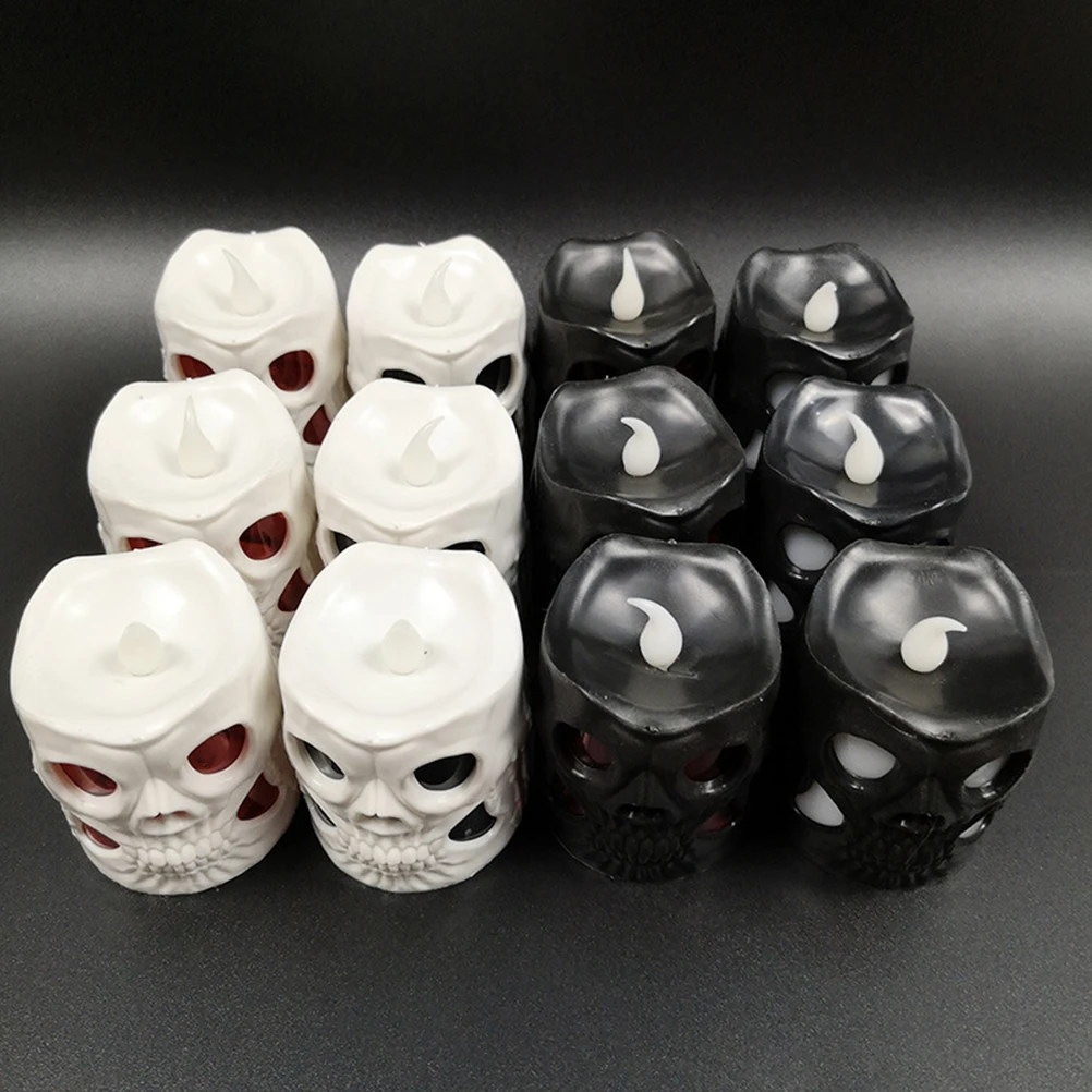 

Halloween LED Light Party Decorations Candles White Lamps