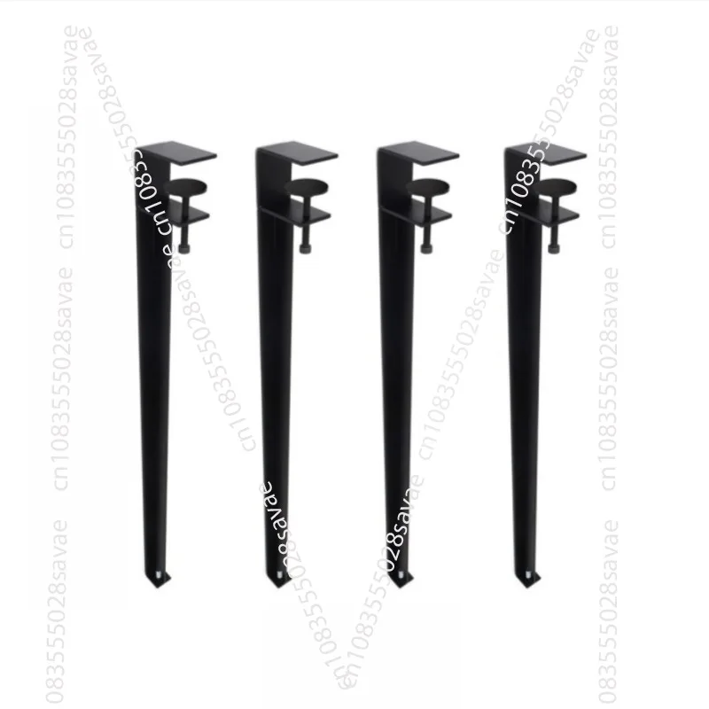 

No punching table legs metal bracket table feet movable table wrought iron support frame square bracket