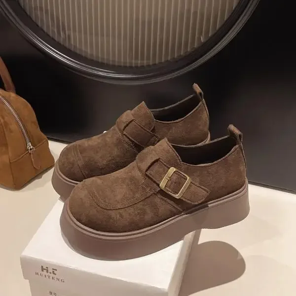 أحذية نسائية شباشب منصة لينة 2025 الراحة الخريف جولة تو أحذية الرجعية النساء النعال الإناث منصة لينة 2025 ريترو Au #4