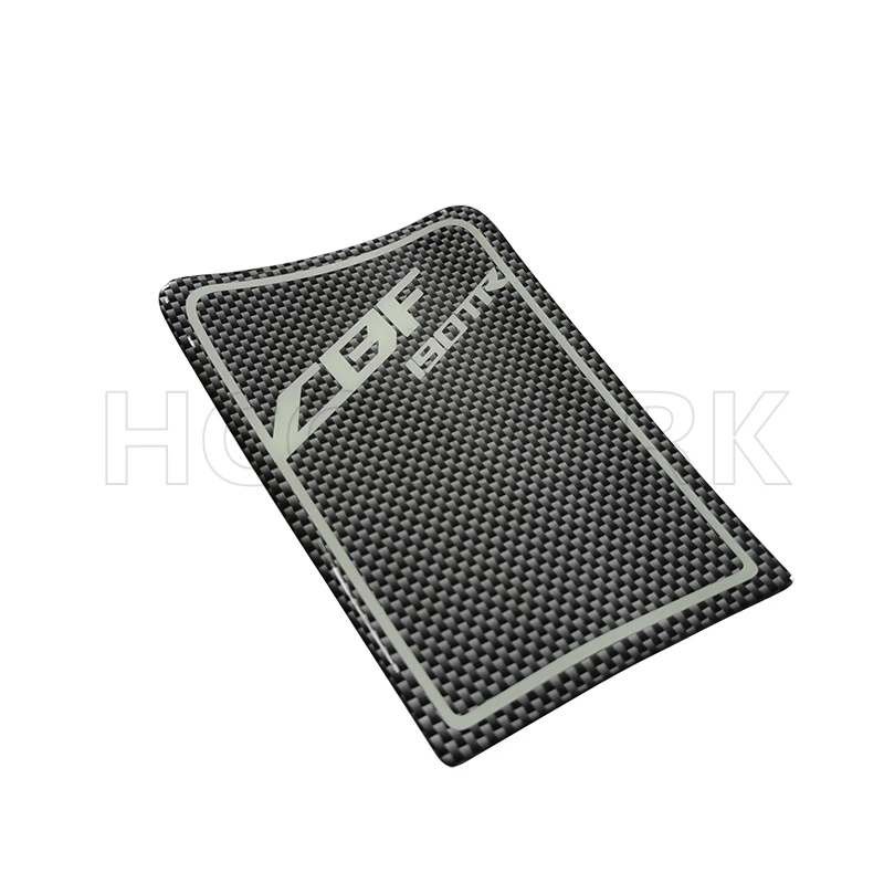 Motorcycle Accessories Fuel Tank Sticker Waterproof Carbon Fiber Pattern for Honda Cbf190tr