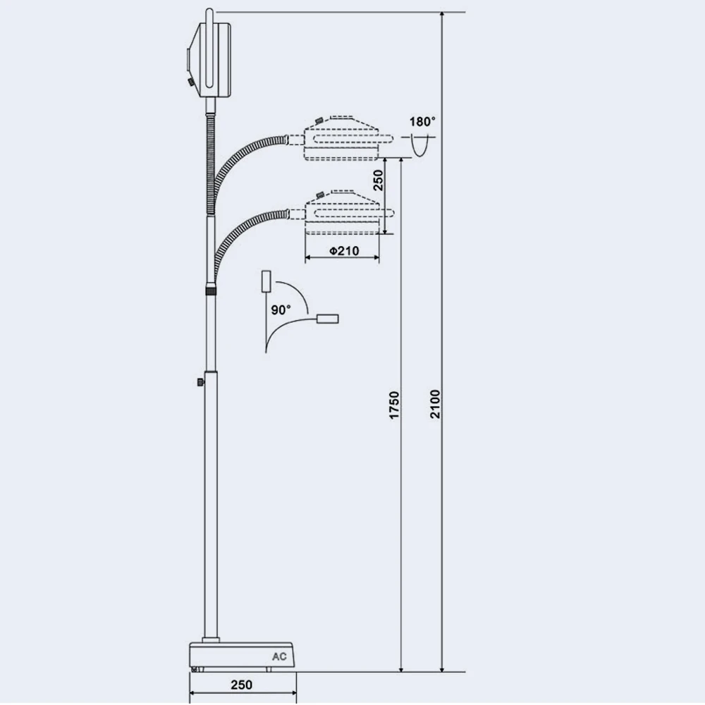 Lámpara de examen operativa ating