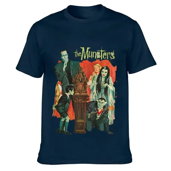 The Munsters V2 Horror Movie Poster Vintage T SHIRT Natural all sizes S-5XL Cotton