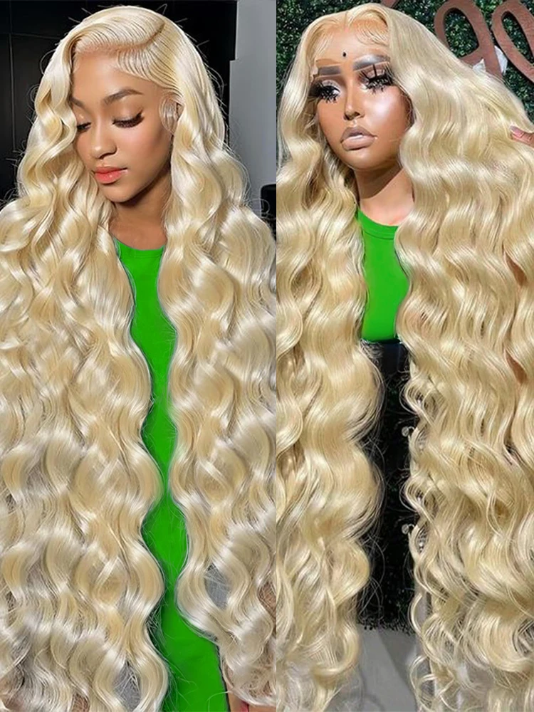 30 40Inches HD Transparent 13x6 613 Body Wave Honey Blonde Lace Frontal Human Hair Wig Brazilian Colored 13x4 Lace Front Wigs