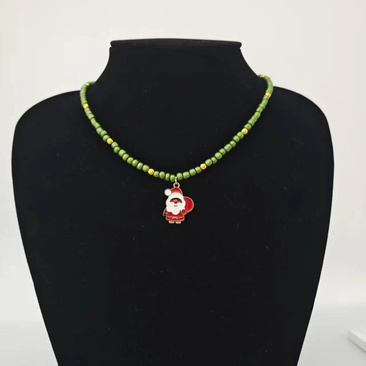 

Модное ожерелье с подвеской Санта-Клауса, индивидуальный дизайн, мужской и женский рождественский подарок, ювелирные изделия ручной работы, прямые продажи