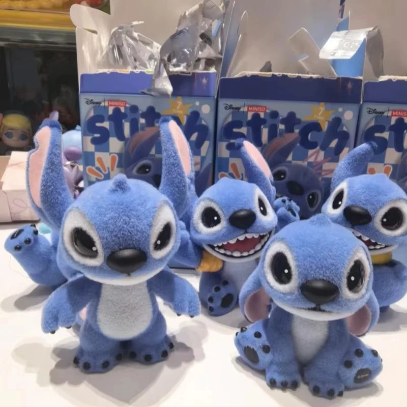 

6pcs Disney Stitch Adventure Series Mysterious Surprise Box Cute Plush Toy Model Doll Toy Xmas Gift Decoration