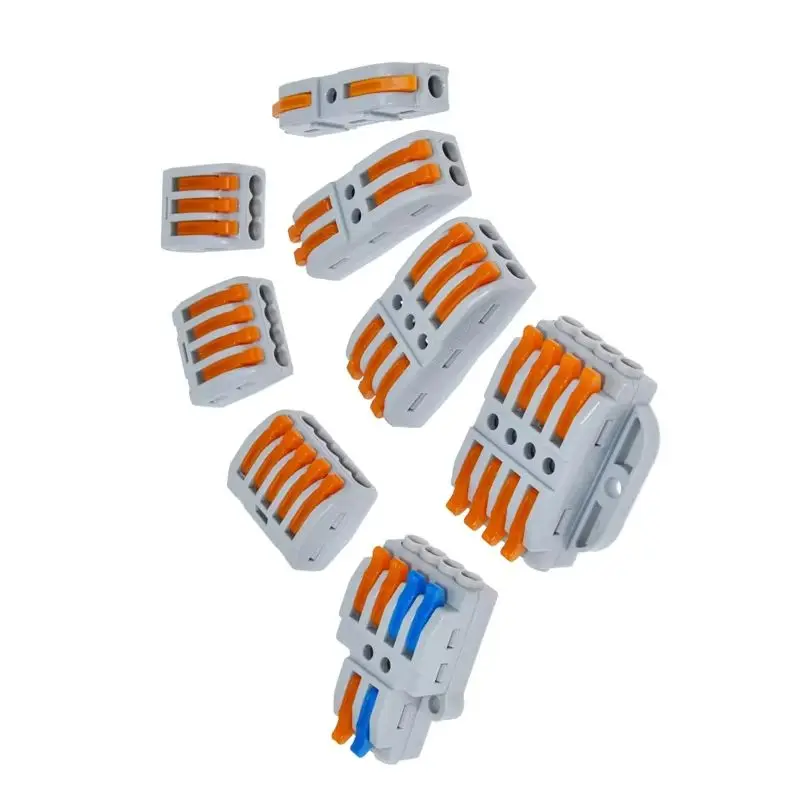 

5PCS 1 in multiple out Quick Wiring Connector Universal Splitter wiring cable Push-in Can Combined Butt Home Terminal Block SPL.