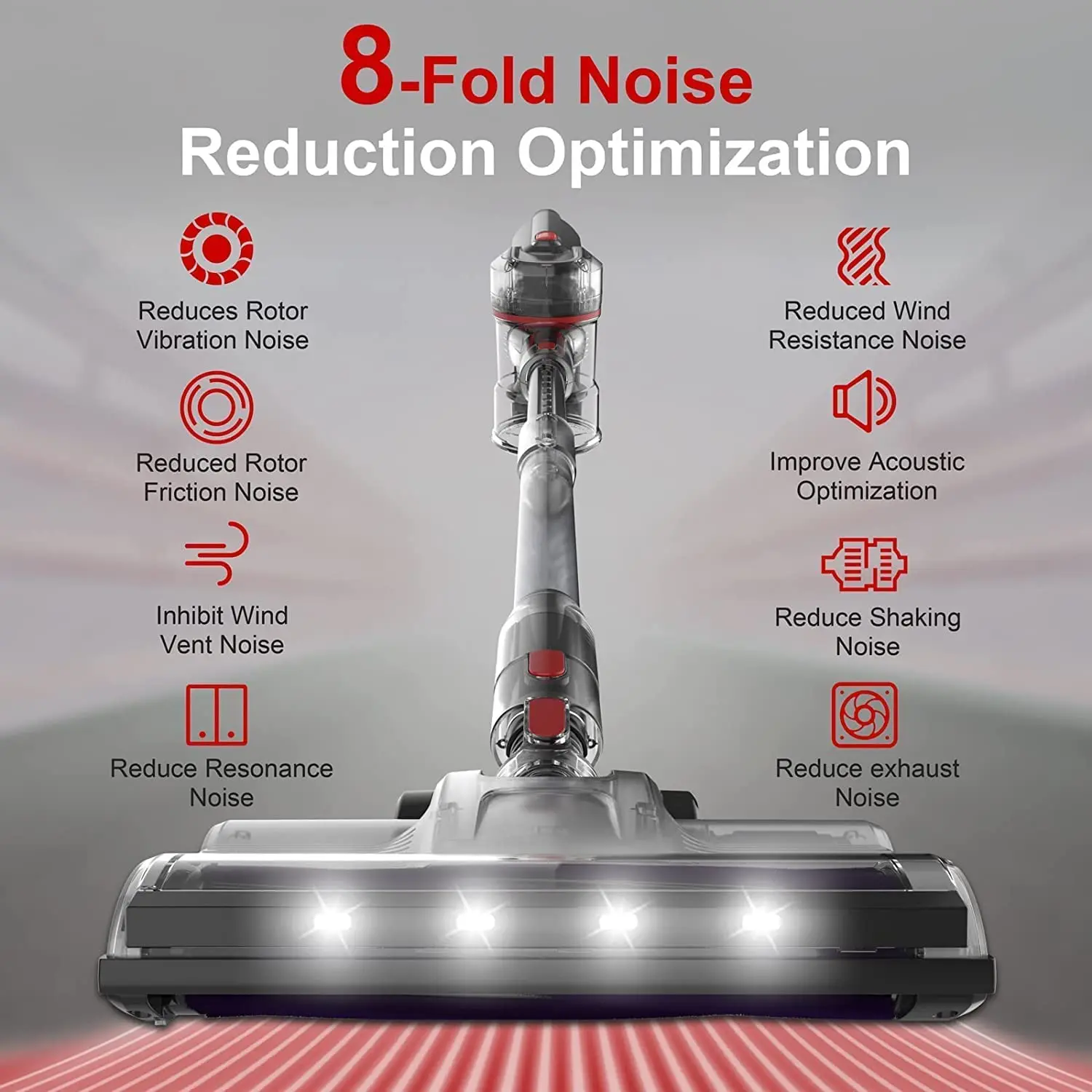 TASVAC S8 Máy Hút Bụi Không Dây Thông Minh Màn Hình Hiển Thị LED 23Kpa Hút MẠNH MẼ 50 Phút Thời Gian Làm Việc Nhiều Chế Độ Sử Dụng Cho Cứng tầng