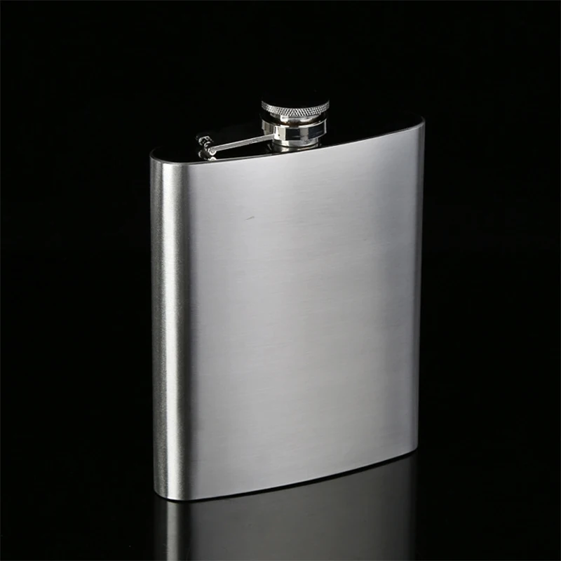 1-10oz Stainless Steel Hip Flask Wine Whisky Pot Bottle For Men Portable Drinker Alcohol Container Pocket Wine Bottle Screw Cap