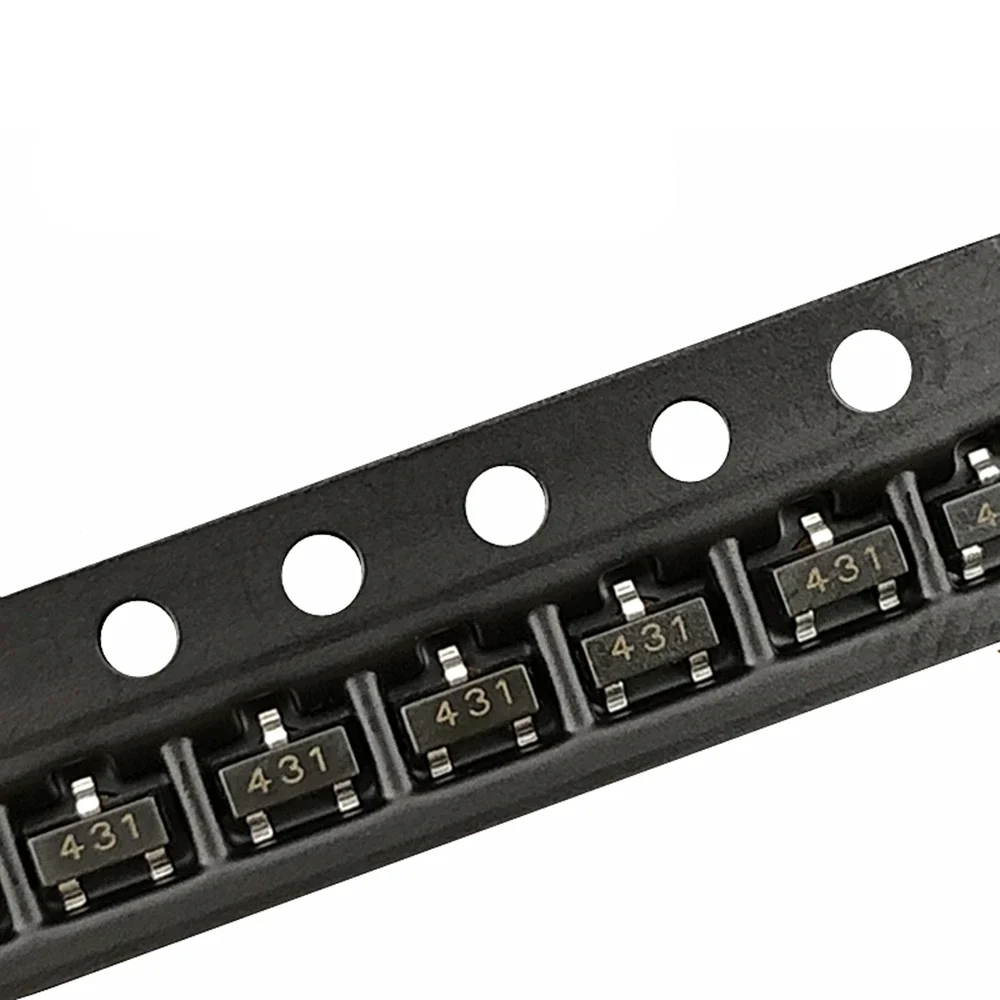 Tension SMD Sochi IC 100 (marquage 0.5%) TL431 SOT-23, 431 Pièces