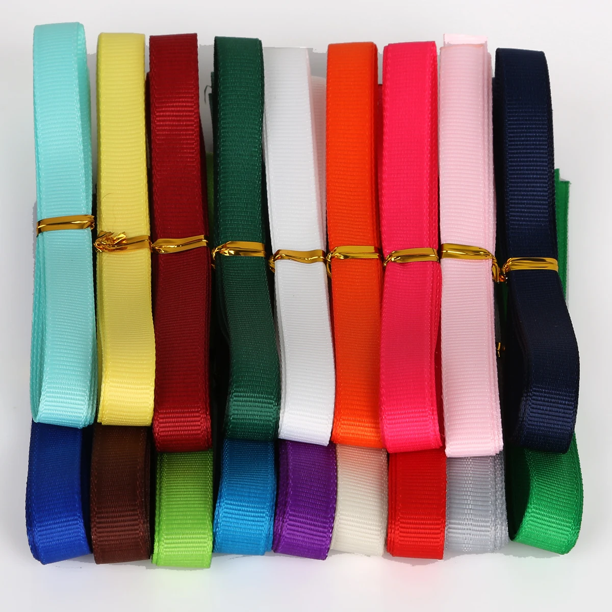 15Yards 7/10/15/20/25/38mm Wide Mixed Color Grosgrain Ribbon DIY Gift Wedding Party Decoration Garment Sewing Craft Ribbon Tapes