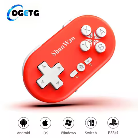 Shanwan Q36 Lightweight Mini Wireless Bluetooth Collectible Game Controller For Switch/PC/IOS/Android/PS3/4 Portable Controller