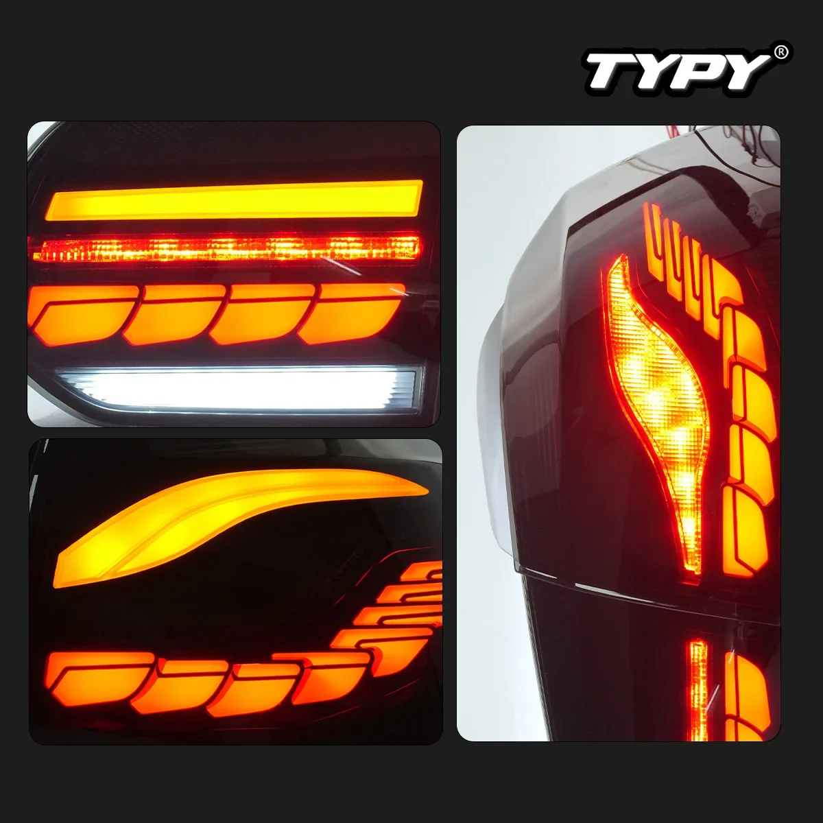 Voll-LED-Rückleuchten, Rückleuchten, MK6 Golf R20 GTD, für VW Golf 6, Dragon Scale, Rückleuchten, M4-Design, DRL-Blinker, 2008–2014