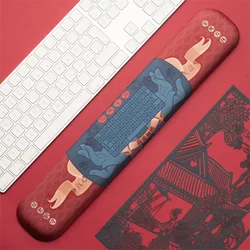 Guofeng Keyboard Hand Rest Mat Hundred Family Surnames Memory Cotton Mousepad Soft Chinese Wrist Pad Office Wrist Pad