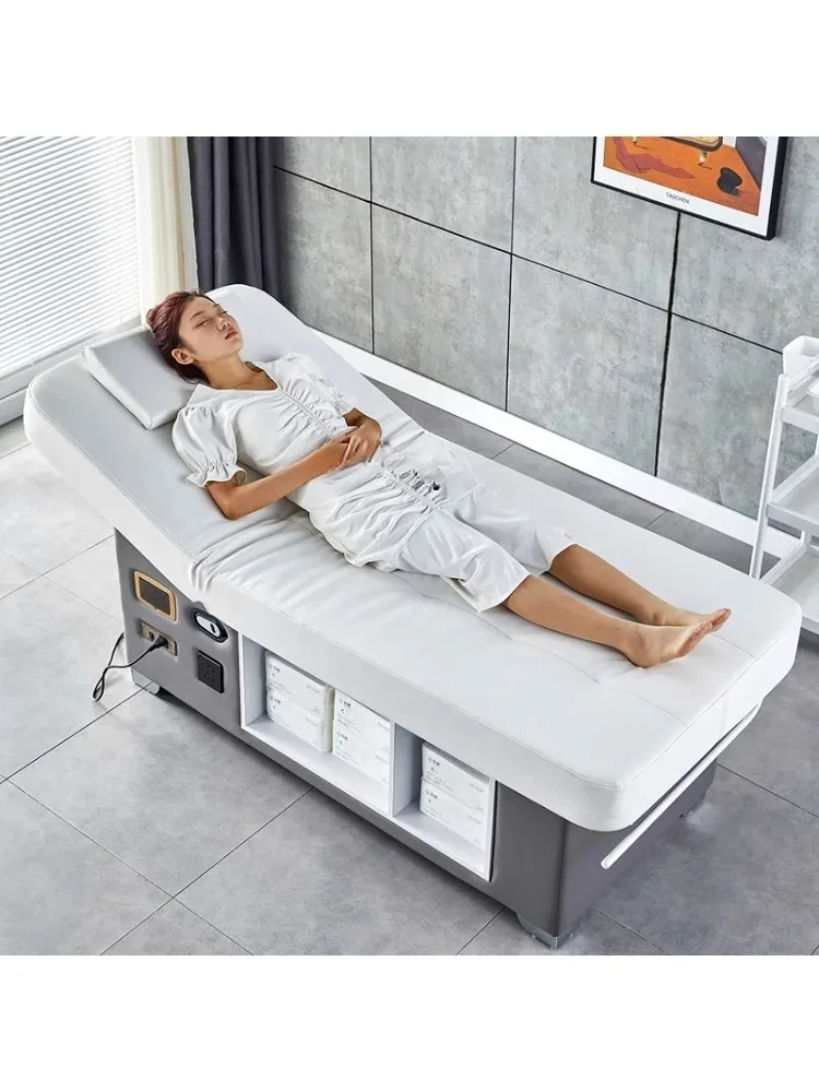 Electric Beauty Bed Salon Multi-Function Lifting Heating Constant Temperature Physiotherapy Latex Medical Massage Spa Bed