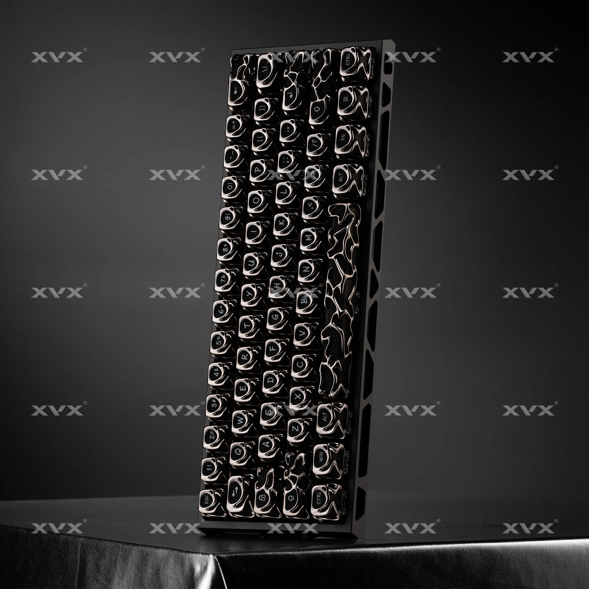 XVX personalidad Venom Keycap textura de Metal ahuecado niebla penetrante personalizado creativo transparente keycap ABS + PC 61 teclas