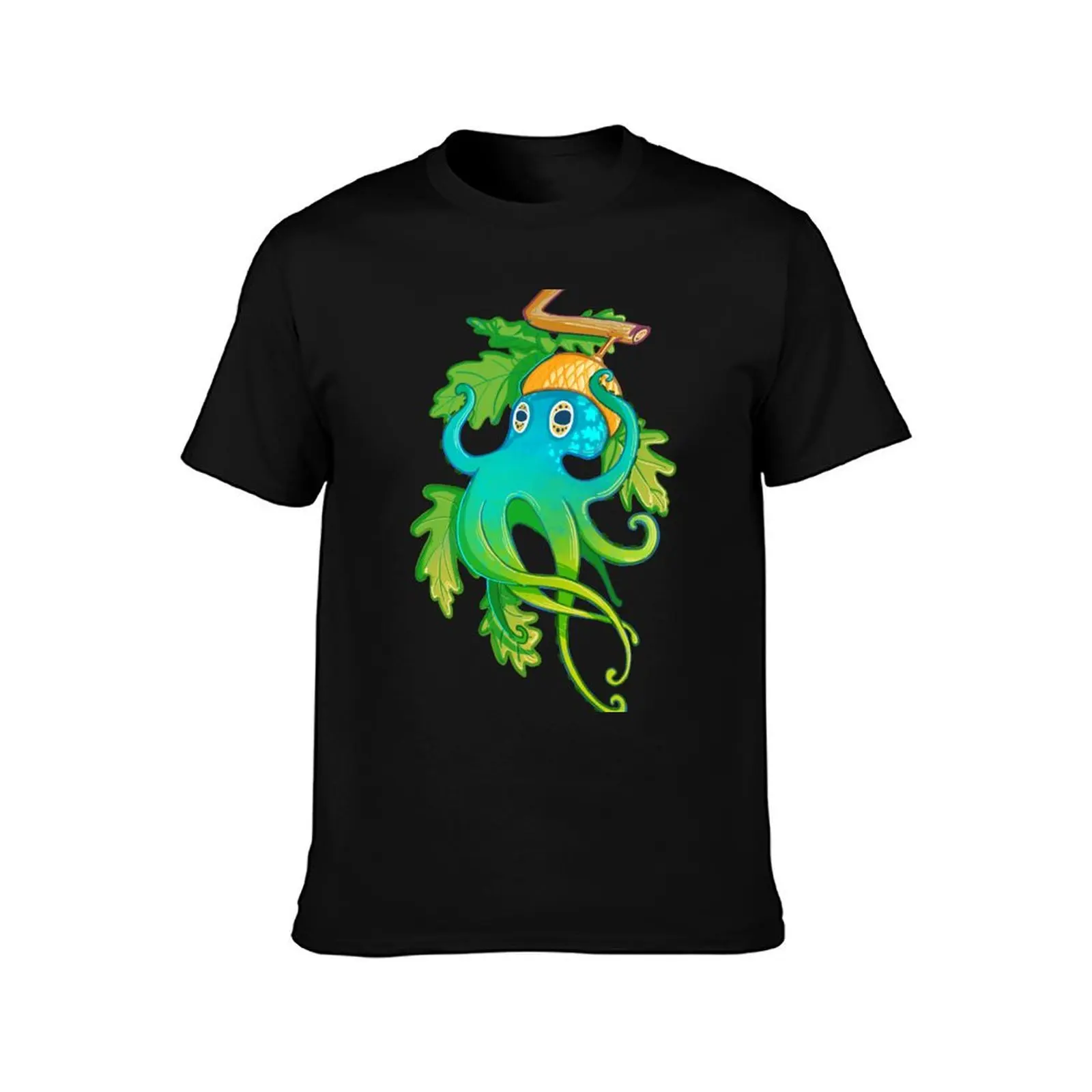 Acorn + Octopus T-Shirt Running Performance Short Sleeve Tee T-Shirt