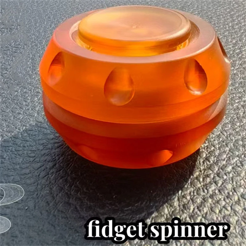 Fashion Plastic EDC Fidget Spinner Mini Hand Spinner Stress Relief Toy ADHD Fidget Toys Acrylic & PEI Spinning Toy for Adults