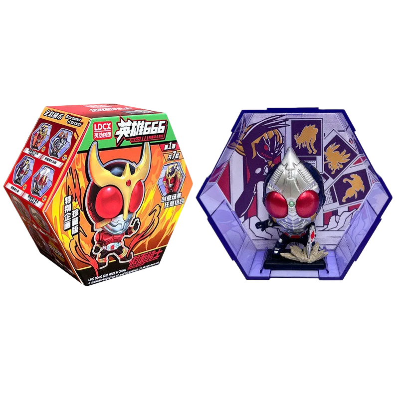 Originele Smart Creation Kamen Rider 666 Serie Kuuga Ryuga Ryuki Kuuga Den-O Scene Blind Box Beeldje Model Speelgoed Verjaardagscadeautjes