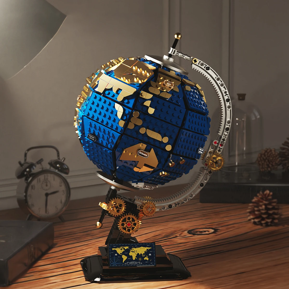 

Explore globe building blocks, assemble them by hand, and hold the world in your hands