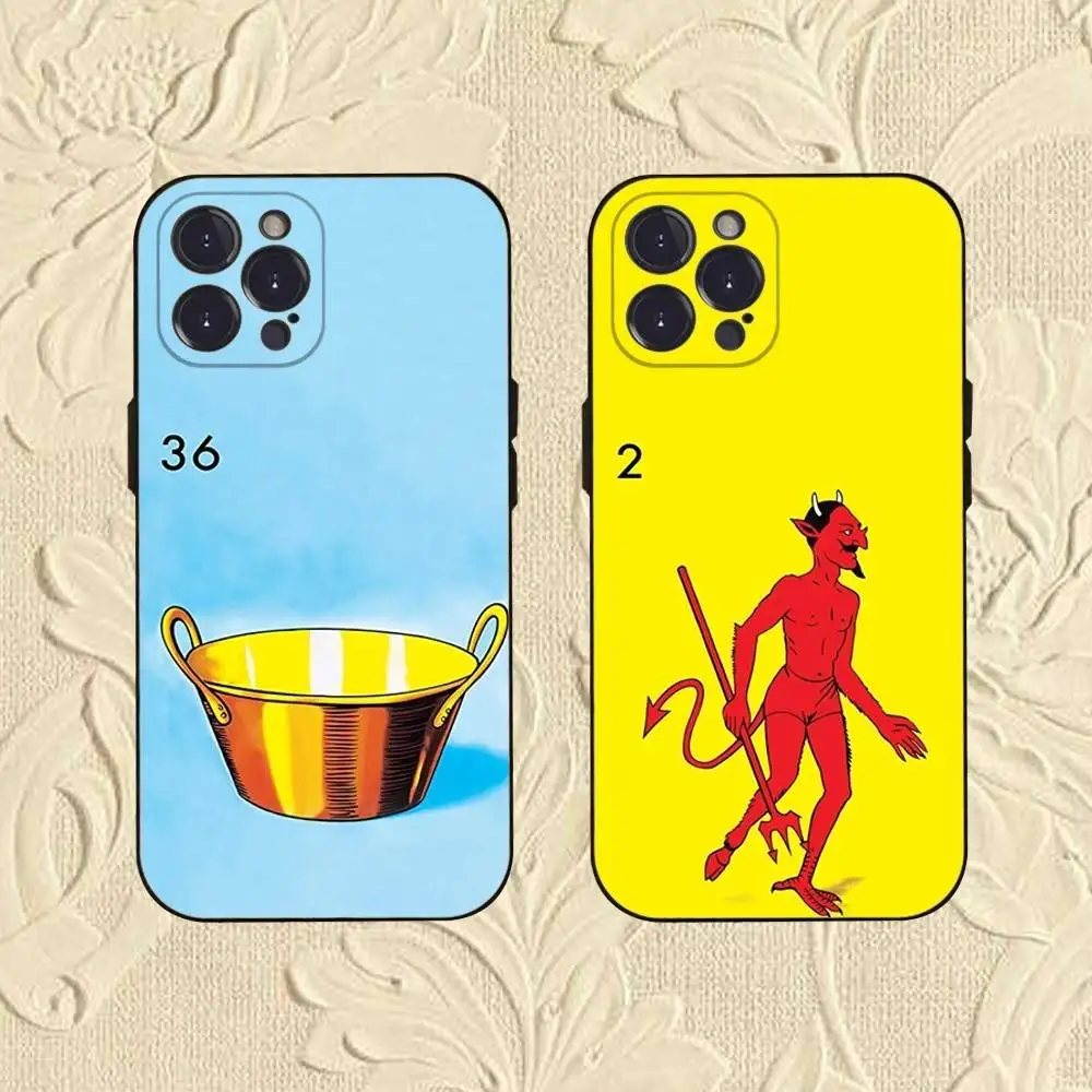 

Mexican Bingo Loteria-as Phone Case For iPhone 16,se4,15,14,13,12,11,Pro,X,XS,Max,XR,Plus,Mini Soft Black Cover