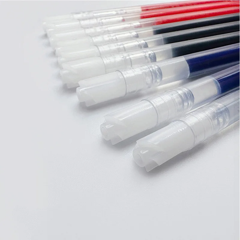 10 عبوات من 424 حبر 0.5 مم قلم محايد أساسي 99 مم أزرق أسود أحمر G2 قلم حبر جاف قابل للاستبدال لكتابة القرطاسية المكتبية #4