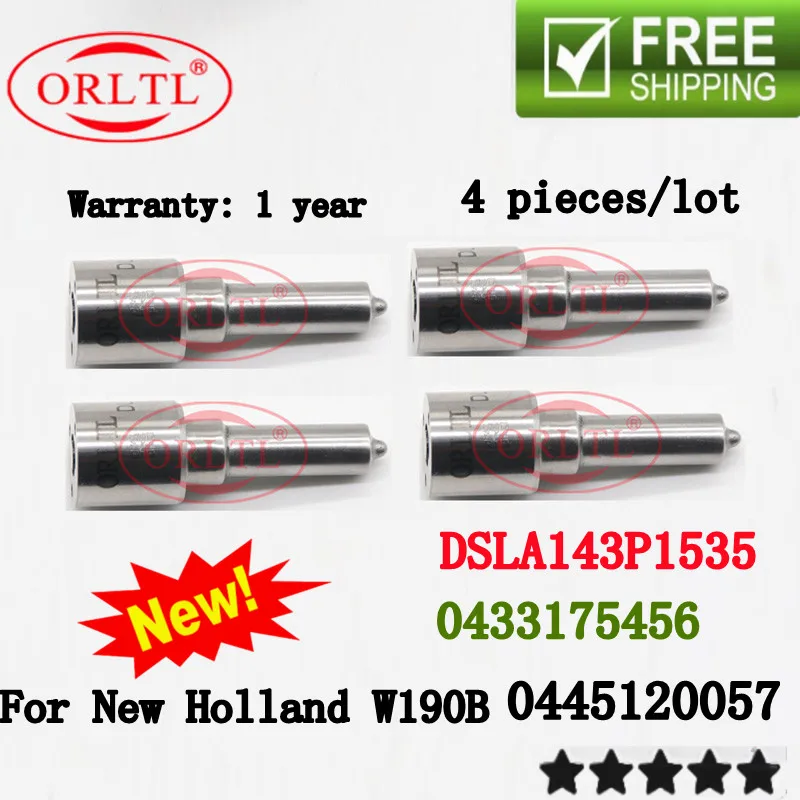 

4шт DSLA143P1535 0433175456 Насадка для коммунических рельсов 0445120057 Для New Holland W190B W170B D150B 6,7 0 445 120 057