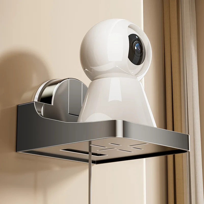 Household Suction Cup Camera Rack Free Of Punching Wall-mounted Router Top Box Indoor And Outdoor Monitor Bracket