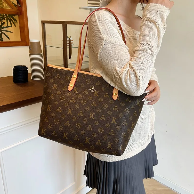 

Luxury Brand Leather Tote Bag for Women Popular Classic Elegant Handbag Crossbody Style Ladies Fashion