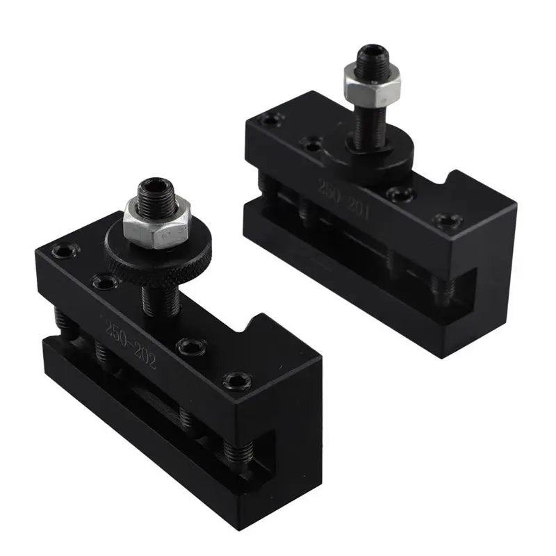 

2026 HOT 2Pcs Quick Change CNC Lathe Tool Post Turning Facing Holder Holder For Lathes Tools-250-201 & 250-202