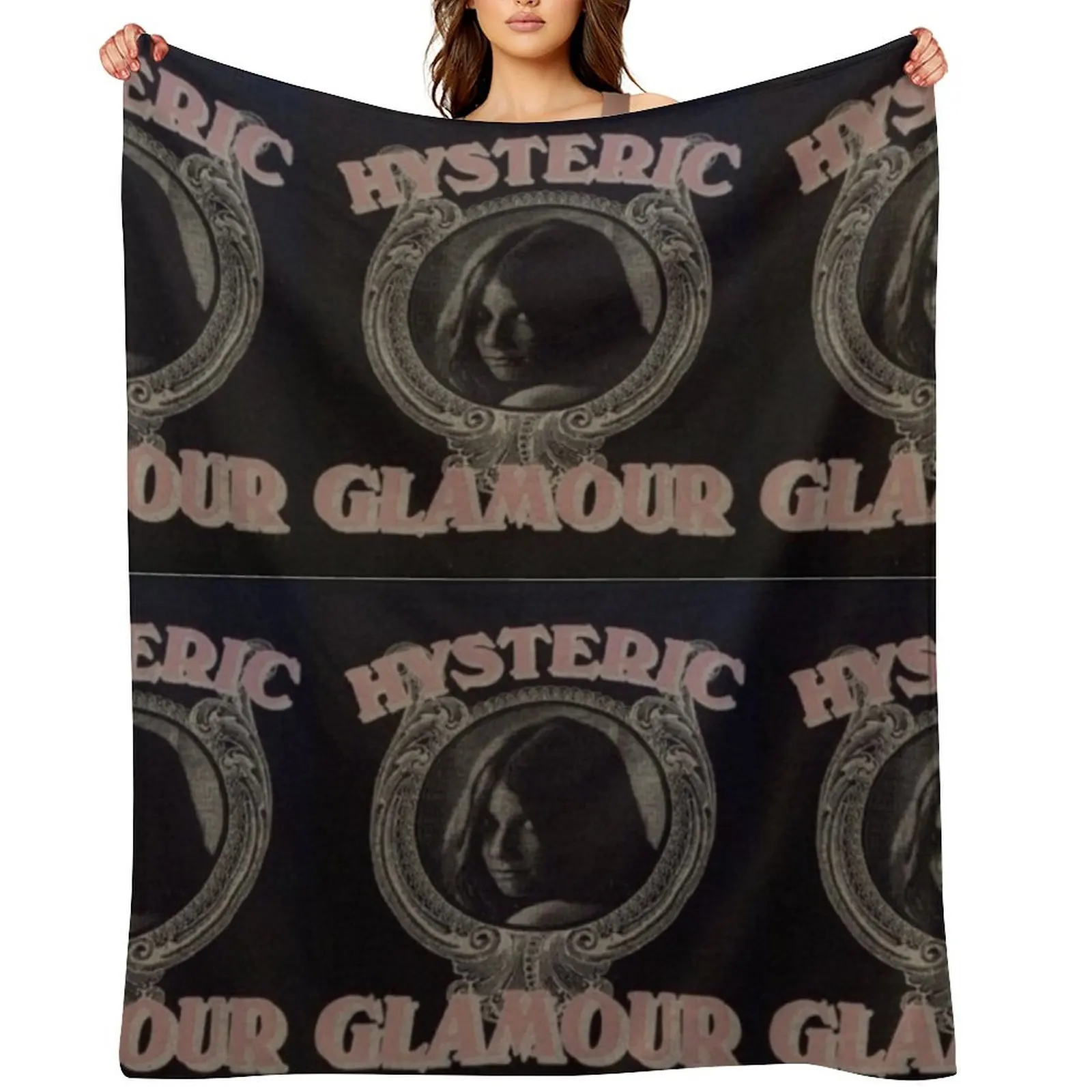 

hysteric glamour Throw Blanket Flannel Giant Sofa Decorative Throw Blankets