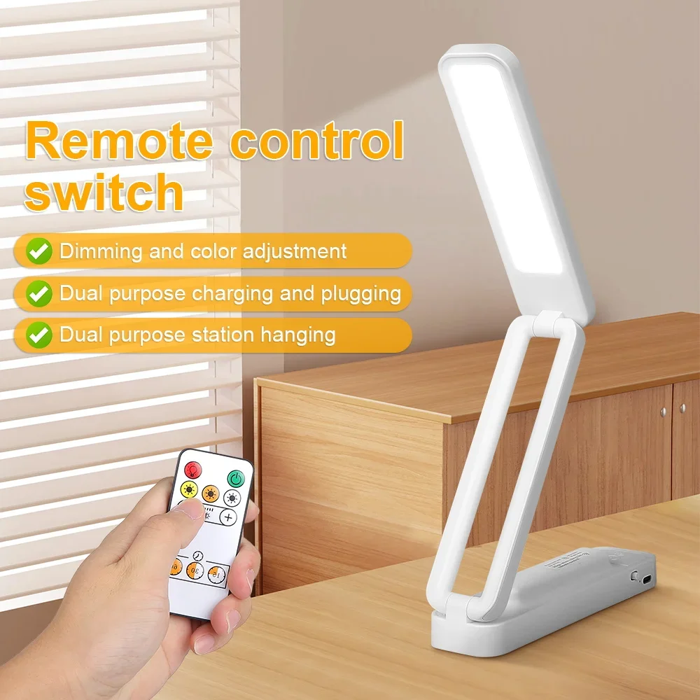 

Rechargeable Night Light Folding LED Touch Table Lamp Dimmable Home Bedroom Reading Desk Lamps Remote Control wall Led Lighting