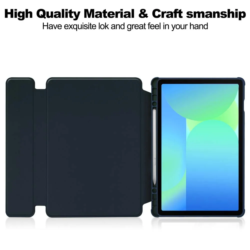 Étui pour Samsung Galaxy Tab S9 FE, avec clavier Bluetooth, support rotatif, manchon rabat magnétique, Anti-chute, couverture complète avec fente pour stylo