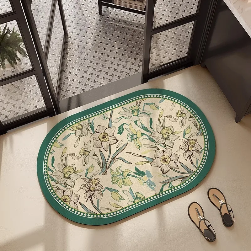 American bathroom mat, diatom mud, door absorbent foot pad, quick-drying non-slip floor mat, toilet, bathroom door mat, carpet