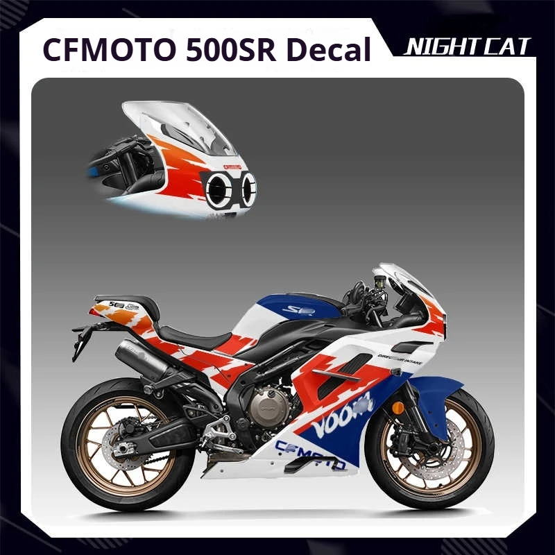 For CFMOTO 500SR VOOM Sticker film Decal Body decoration Decal Motorcycle latte modification accessories