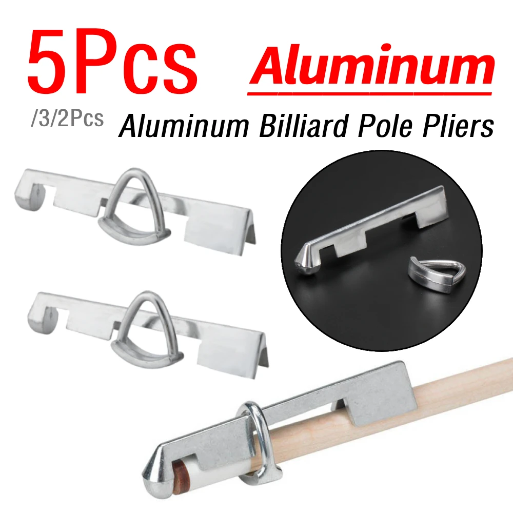 

2-5 шт. алюминиевых фиксаторов для наконечников бильярдных киев, многоразовые зажимы для ремонта и крепления наконечников киев