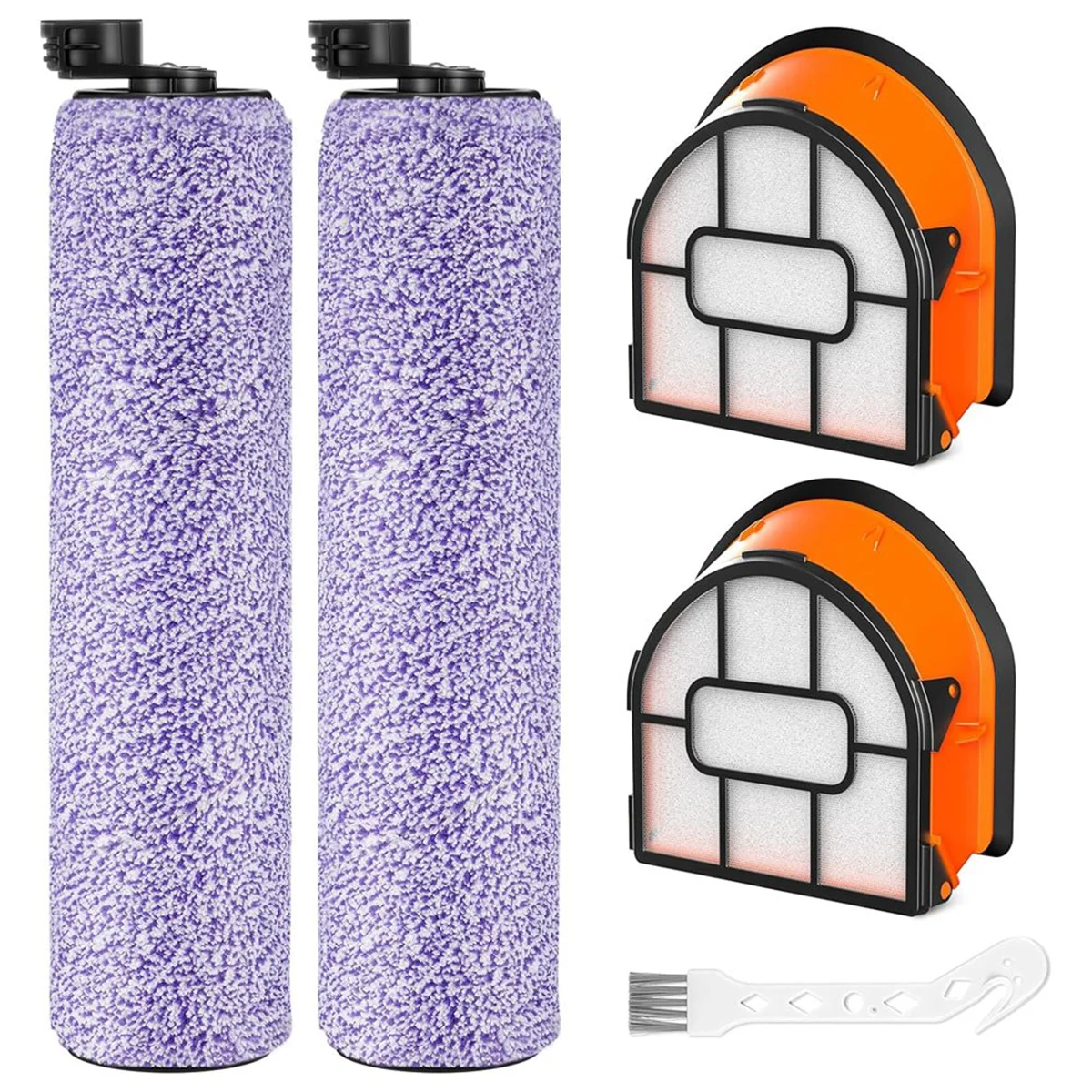 WDB1F2 Replacement Brushroll & Filter Bundle for Shark Hydrovac WD101 WD201 WD100 WD200 AW201 Vacuum Cleaner Parts