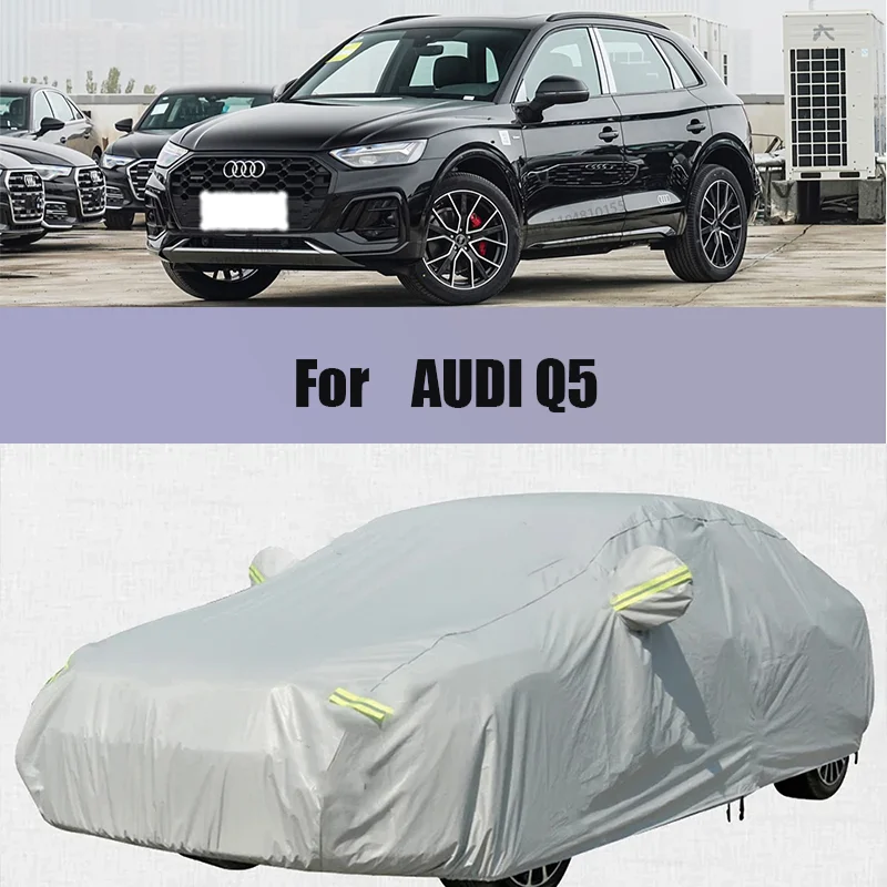 

For AUDI Q5 Full Car Covers Snow Rain Protection Cover Sunshade Waterproof Dustproof Exterior Car Accessories Outdoor Protection