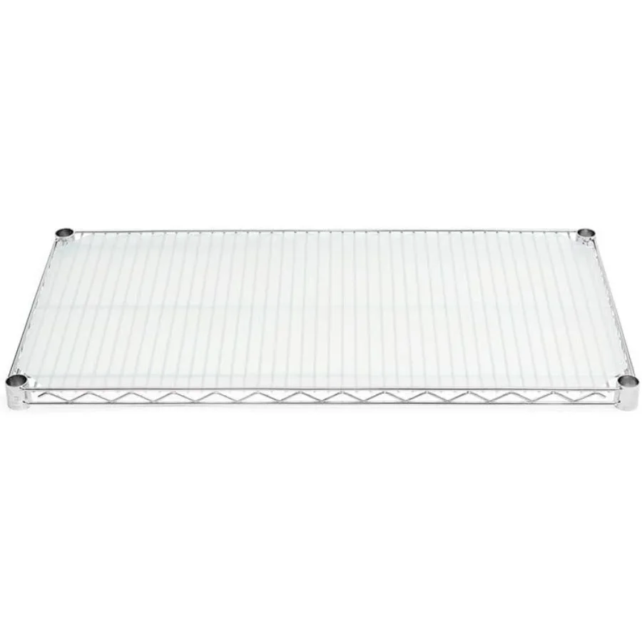 Fodere per mensole in filo traslucido 10 D x 24 W per l'organizzazione della dispensa della cucina Fodere in plastica trasparente con telaio in filo resistente per una facile