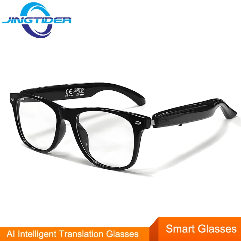 F16 AI Intelligent Translation Smart Glasses Bluetooth Calling Music AI Video Chat Eyeglasses Bilateral Stereo Sound Men Women