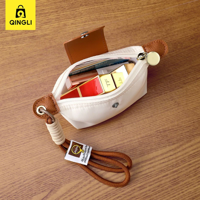 المحمولة شريط للرسغ محفظة نسائية للعملات المعدنية المرأة سستة حقيبة مستحضرات التجميل الصغيرة الفتيات بطاقة البنك مفاتيح حقيبة التخزين محفظة سفر صغيرة باليد