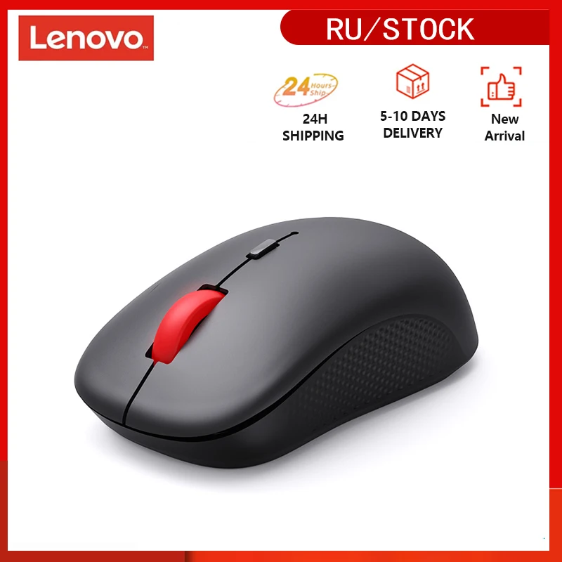 Lenovo M25 Wireless Mouse Silent Mouse 2.4G Portable Mobile Optical Office Mouse Adjustable DPI Levels for Notebook PC Laptop