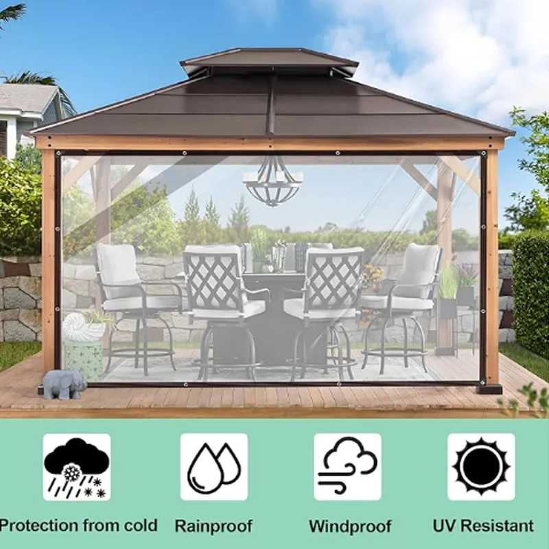 Transparent rainproof and sunshade cloth, lightweight waterproof cloth, garden greenhouse, warm tent