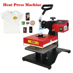 Heat Press Machine Heat Transfer Small Printer Shaking 450W Head Hot Labeling Machine 15*15CM 20*20CM Ironing Board Size